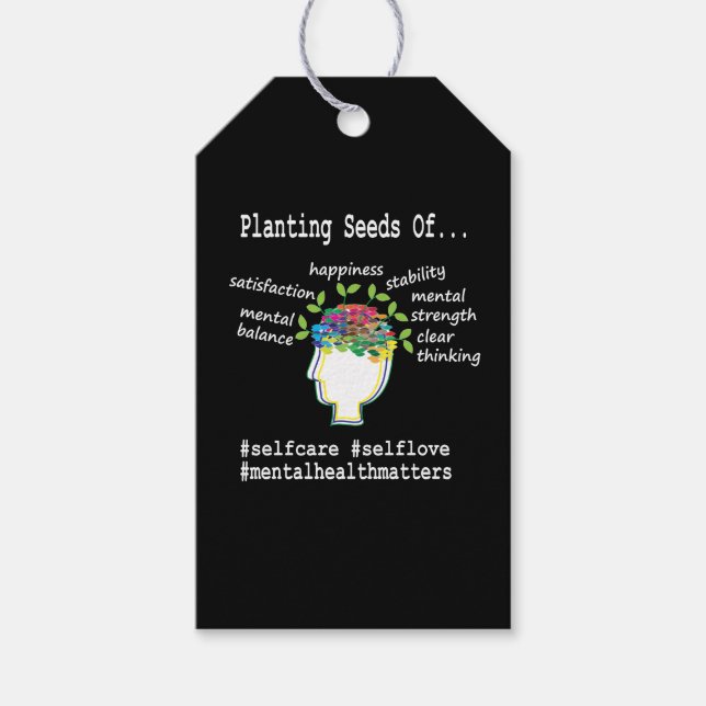 Étiquettes-cadeau Sensibilisation à la santé mentale (Devant)
