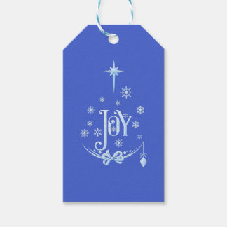 Étiquettes-cadeau Sentiment de joie traditionnel de Noël empreint de