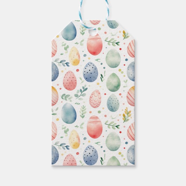Étiquettes-cadeau Sérenade de Pâques Pastel (Devant)