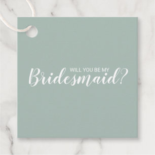 Étiquettes Cadeau Serez-Vous Ma Femme D'Accueil ? Script moderne