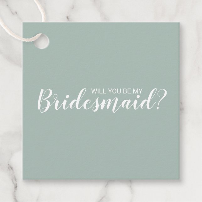 Étiquettes Cadeau Serez-Vous Ma Femme D'Accueil ? Script moderne (Devant)