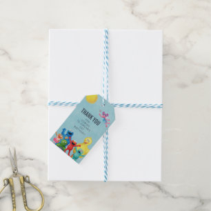 Étiquettes-cadeau Sesame Street Caractère Illustration Merci