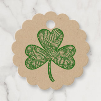 Étiquettes Cadeau Shamrock