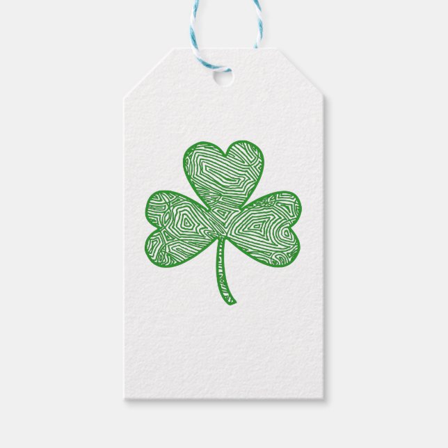 Étiquettes-cadeau Shamrock (Devant)