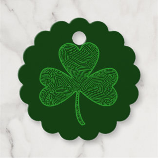 Étiquettes Cadeau Shamrock