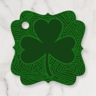 Étiquettes Cadeau Shamrock