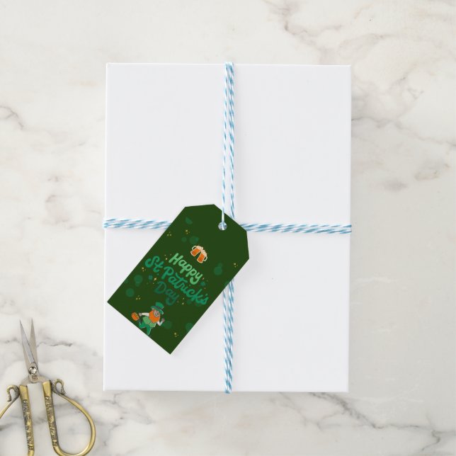 Étiquettes-cadeau "Shamrocks & Shenanigans : La Saint Patrick (Avec de laficelle)