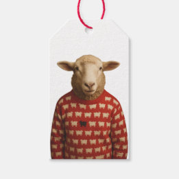 Étiquettes-cadeau Sheep Wearing Black Sheep Sweater