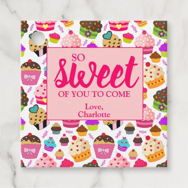 Étiquettes Cadeau Si Gentil À Vous De Venir Faire La Fête Merci (Devant)