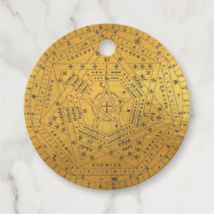 Étiquettes Cadeau Sigillum Dei Sceau de Dieu Angelic John Dee Diagra