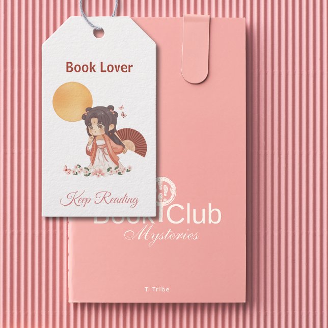 Étiquettes-cadeau Signet motivationnel papeterie (Back to School Book Club Book Lover Bookmark Gift Tag)