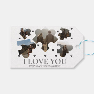 Étiquettes-cadeau Simple Amour Puzzle Saint Valentin couple 5 photo