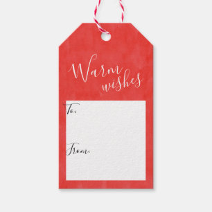 Étiquettes-cadeau Simple chauffez les #Christmas de souhaits