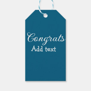 Étiquettes-cadeau Simple congratulation graduation add your