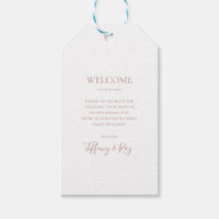 Simple Élégant Rose Gold Mariage Accueil