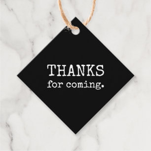 Étiquettes Cadeau Simple Et Moderne Merci D'Être Venu