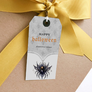 Étiquettes-cadeau Simple fête gothique d'Halloween
