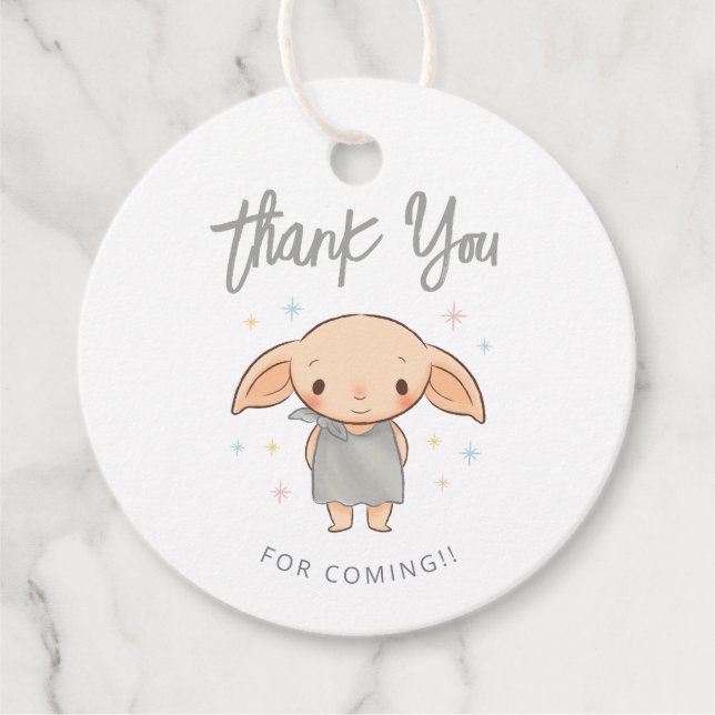 Étiquettes Cadeau Simple Harry Potter - Baby Shower Dobby (Devant)