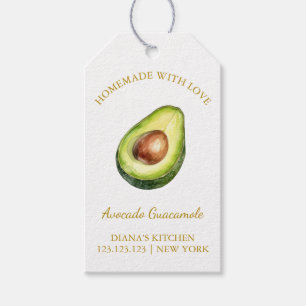 Étiquettes-cadeau Simple maison Avocado GuacamoleHang Tag l Blanc
