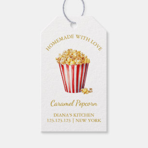 Étiquettes-cadeau Simple maison Caramel Popcorn Hang Tag l Blanc