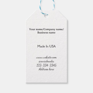 Étiquettes-cadeau simple minimal ajoutez votre logo/design ici entre
