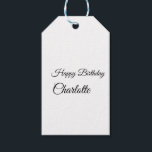 Étiquettes-cadeau SIMPLE MINIMAL.CUTIE ADD NAME BABY happy birthday<br><div class="desc">Design</div>