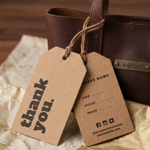 Étiquettes-cadeau Simple Minimalist Business Price Swing Tag