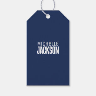Étiquettes-cadeau Simple minimaliste Moderne Votre Nom Message