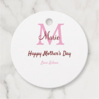 simple minimum de jour mère monogramme nom rose te