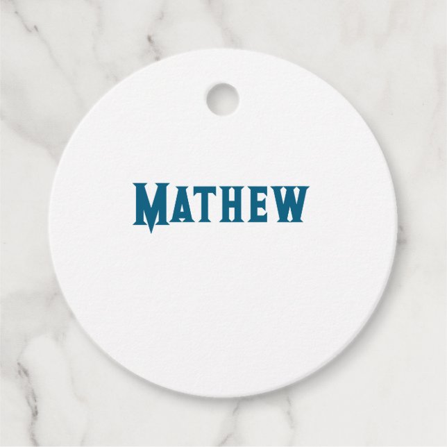 Étiquettes Cadeau simple monogramme de lettre initiale ajoutez votre (Devant)
