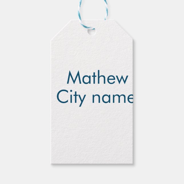 Étiquettes-cadeau simple monogramme de lettre initiale ajoutez votre (Devant)