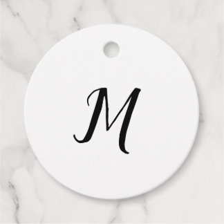 ÉTIQUETTES CADEAU SIMPLE MONOGRAMME MINIMAL ÉLÉGANT PORTE - CLÉ