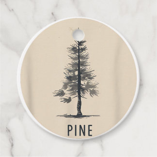 Étiquettes Cadeau Single Pine Tree Outfit