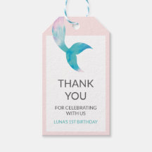 Sirène sous l'océan Fille 1er Anniversaire Pastel