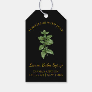 Étiquettes-cadeau Sirop de baume au citron maison simple Hang Tag l