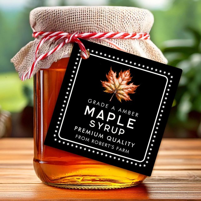 Étiquettes Cadeau Sirop d'érable (Créateur téléchargé)