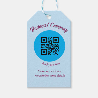 Étiquettes-cadeau Site web simple d'entreprise de code-barres QR ajo