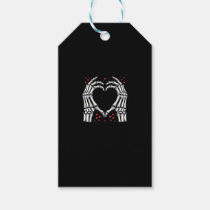 Étiquettes-cadeau Skeleton Coeur main Valentines Jour Drôle Couple