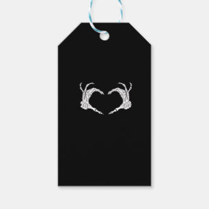 Étiquettes-cadeau Skeleton Heart Hands Classic