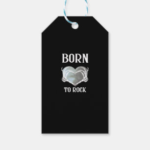 Étiquettes-cadeau Skeleton Mains Grey Heart Graphic Pour Classique
