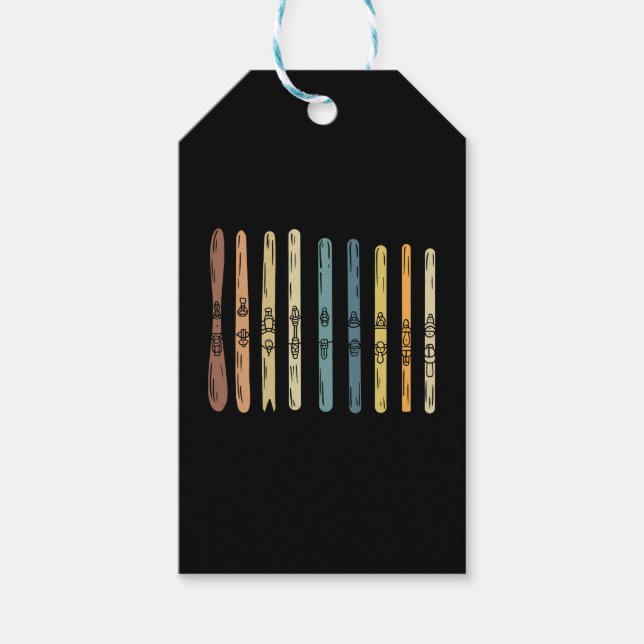 Étiquettes-cadeau Ski - Collection de planches à ski (Devant)