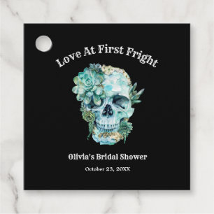 Étiquettes Cadeau Skull Love au premier frisson Halloween Enterremen