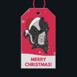 Étiquettes-cadeau Skunk Christmas Skunks Winter Animaux Cadeaux Tags<br><div class="desc">Les Skunk pour Christmas with fairy lights. Funny animals with toxits and snow to the holidays. Donc Funny for Christmas in July. Stinkiers are sweet animals and perfect for Christmas.</div>