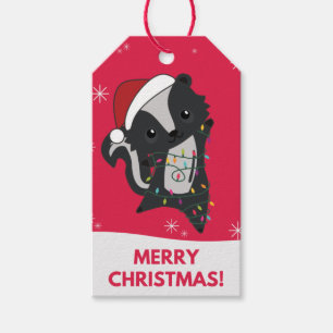 Étiquettes-cadeau Skunk Christmas Skunks Winter Animaux Cadeaux Tags