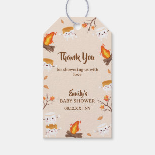 Étiquettes-cadeau S'more Love Rustic Camping Baby shower d'automne