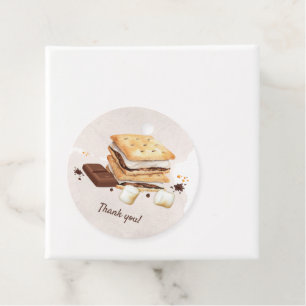 Étiquettes Cadeau S'mores fête d'anniversaire