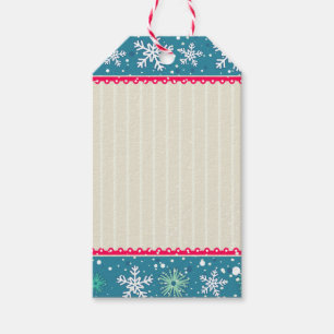 Étiquettes-cadeau Snowflakes & Présente Tags Cadeaux