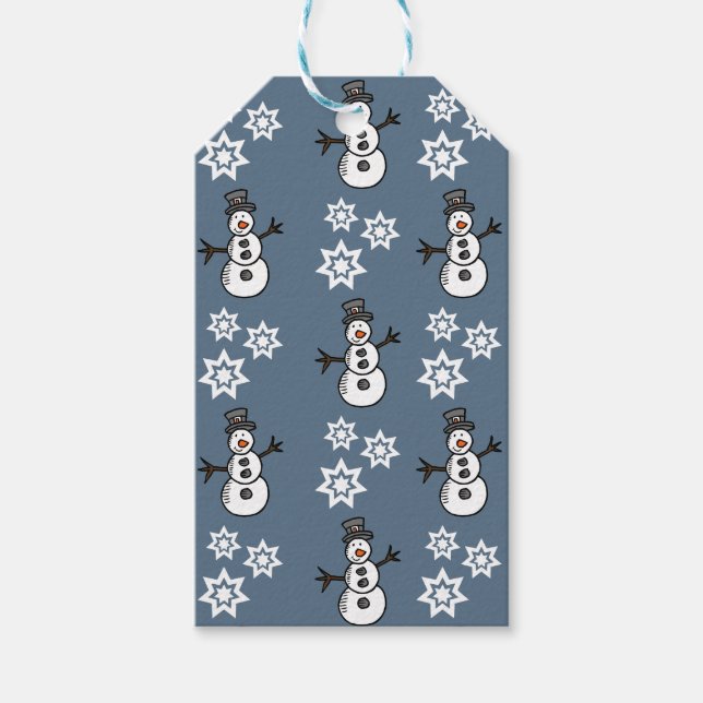 Étiquettes-cadeau Snowman (Devant)