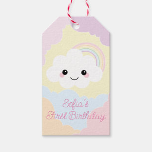 Étiquettes-cadeau Sofia Cloud Anniversaire Merci Favoriser