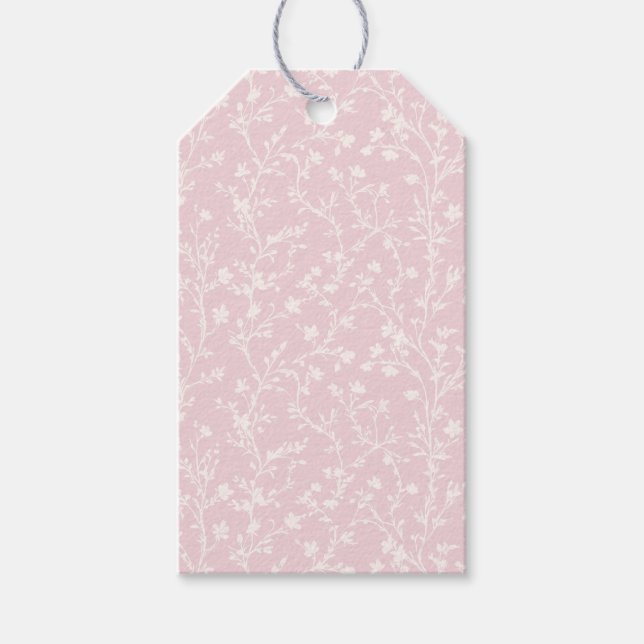 Étiquettes-cadeau Soft Meadow Neutral - Rose Pâle (Devant)